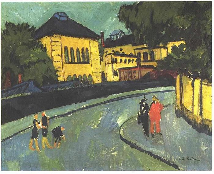Ernst Ludwig Kirchner Dresden-Friedrichstadt Spain oil painting art